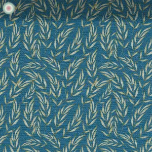 Leaf Pattern on Turquoise