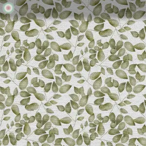 Green Leaves on White