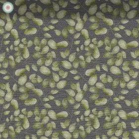 Green Leaves on Dark Grey