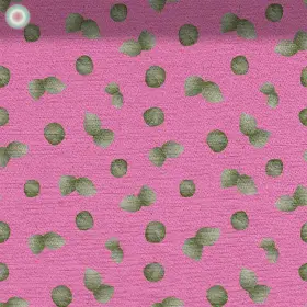 Green Leaves on Pink