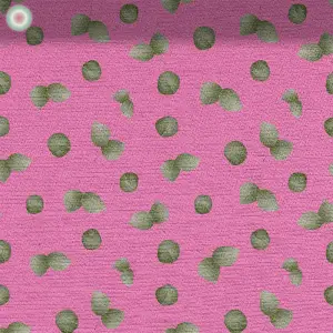 Green Leaves on Pink