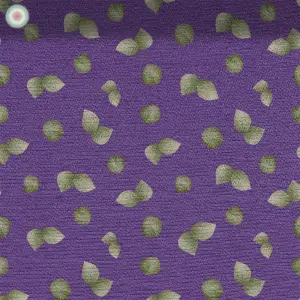 Green Leaves on Purple