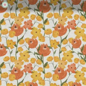 Lively Flowers in Orange