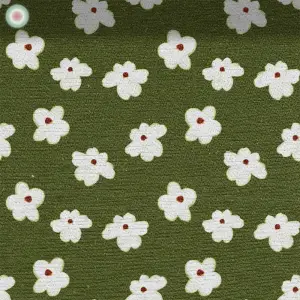 White Blossoms on Green