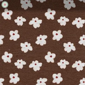 White Blossoms on Brown