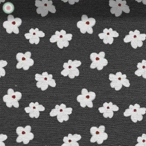 White Blossoms on Anthracite