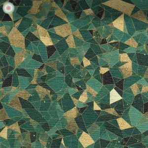 Geometric Color Play Green