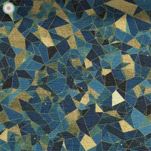 Geometric Color Play Blue