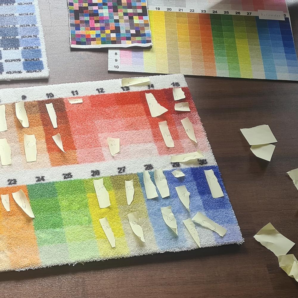 Carpet colors yellow sticky notes 1